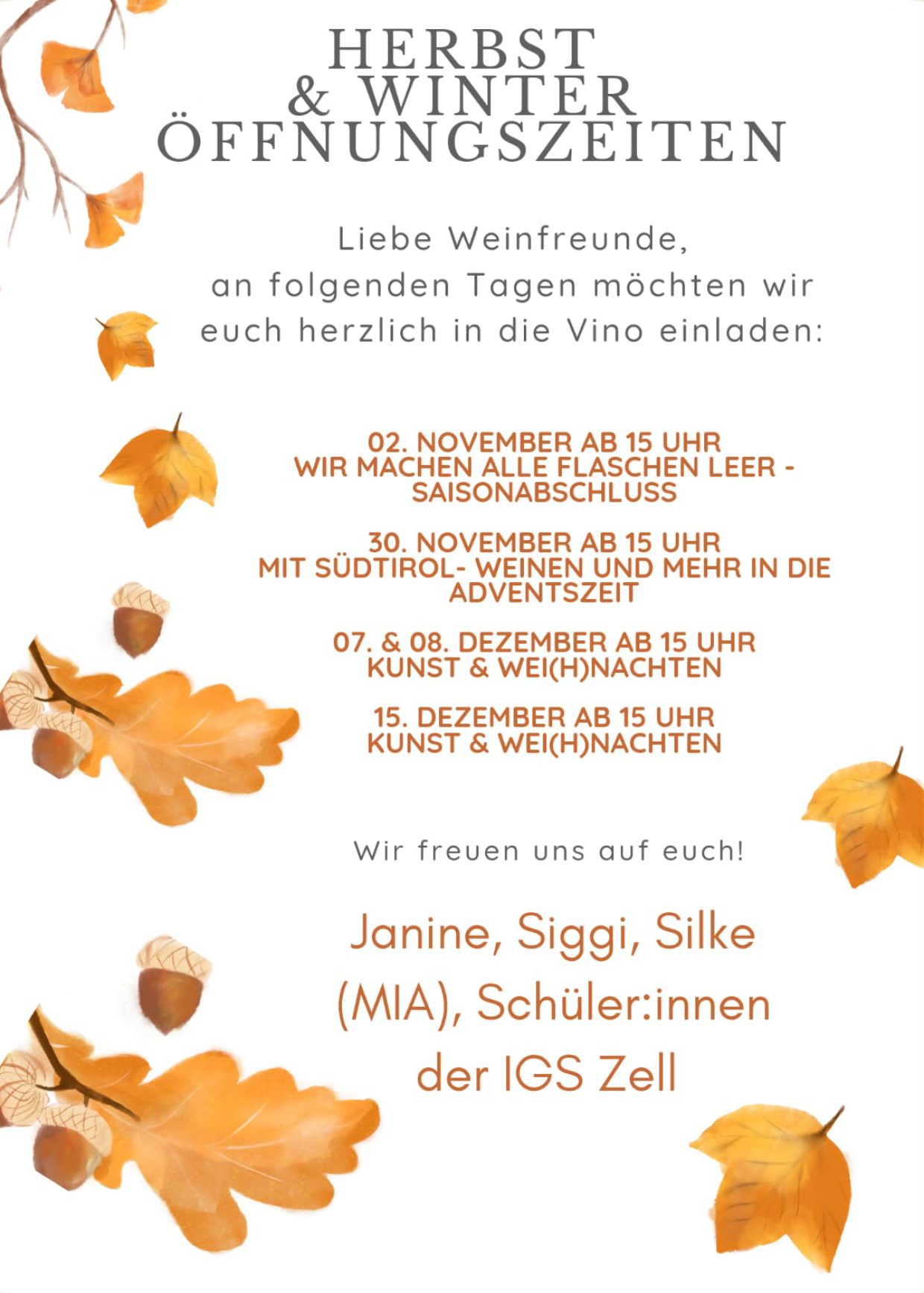 30.11. Vinothek Event